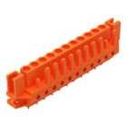 WAGO ELETTRONICA - Connettore femmina THT.dritto.Passo pin 5,08 mm.arancione