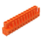 WAGO ELETTRONICA - Connettore femmina THT.dritto.Passo pin 5,08 mm.arancione