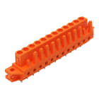 WAGO ELETTRONICA - Connettore femmina THT.dritto.Passo pin 5,08 mm.arancione