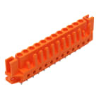 WAGO ELETTRONICA - Connettore femmina THT.dritto.Passo pin 5,08 mm.arancione