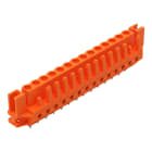 WAGO ELETTRONICA - Connettore femmina THT.dritto.Passo pin 5,08 mm.arancione