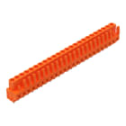 WAGO ELETTRONICA - Connettore femmina THT.dritto.Passo pin 5,08 mm.arancione