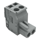 WAGO ELETTRONICA - Connettore femmina 1 conduttore, ang..CAGE CLAMP®.2,5 mm².grigio