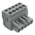 WAGO ELETTRONICA - Connettore femmina 1 conduttore, ang..CAGE CLAMP®.2,5 mm².grigio 232-205/026-000
