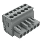 WAGO ELETTRONICA - Connettore femmina 1 conduttore, ang..CAGE CLAMP®.2,5 mm².grigio
