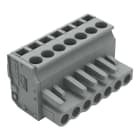 WAGO ELETTRONICA - Connettore femmina 1 conduttore, ang..CAGE CLAMP®.2,5 mm².grigio 232-207/026-000