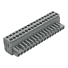 WAGO ELETTRONICA - Connettore femmina 1 conduttore, ang..CAGE CLAMP®.2,5 mm².grigio