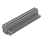 WAGO ELETTRONICA - Connettore femmina 1 conduttore, ang..CAGE CLAMP®.2,5 mm².grigio
