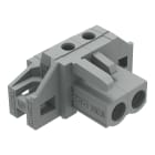 WAGO ELETTRONICA - Connettore femmina THT.angolato.Passo pin 5 mm.grigio 232-232/031-000