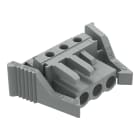 WAGO ELETTRONICA - Connettore femmina THT.angolato.Passo pin 5 mm.grigio 232-233/039-000