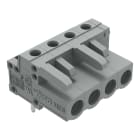 WAGO ELETTRONICA - Connettore femmina THT.angolato.Passo pin 5 mm.grigio 232-234