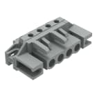 WAGO ELETTRONICA - Connettore femmina THT.angolato.Passo pin 5 mm.grigio 232-234/047-000