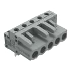WAGO ELETTRONICA - Connettore femmina THT.angolato.Passo pin 5 mm.grigio