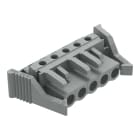 WAGO ELETTRONICA - Connettore femmina THT.angolato.Passo pin 5 mm.grigio 232-235/039-000