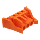 WAGO ELETTRONICA - Connettore femmina THT.angolato.Passo pin 5,08 mm.arancione