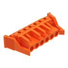WAGO ELETTRONICA - Connettore femmina THT.angolato.Passo pin 5,08 mm.arancione