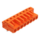WAGO ELETTRONICA - Connettore femmina THT.angolato.Passo pin 5,08 mm.arancione