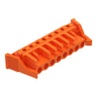 WAGO ELETTRONICA - Connettore femmina THT.angolato.Passo pin 5,08 mm.arancione