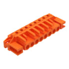WAGO ELETTRONICA - Connettore femmina THT.angolato.Passo pin 5,08 mm.arancione