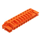 WAGO ELETTRONICA - Connettore femmina THT.angolato.Passo pin 5,08 mm.arancione