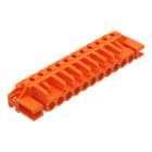 WAGO ELETTRONICA - Connettore femmina THT.angolato.Passo pin 5,08 mm.arancione