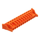 WAGO ELETTRONICA - Connettore femmina THT.angolato.Passo pin 5,08 mm.arancione