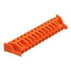 WAGO ELETTRONICA - Connettore femmina THT.angolato.Passo pin 5,08 mm.arancione