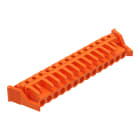 WAGO ELETTRONICA - Connettore femmina THT.angolato.Passo pin 5,08 mm.arancione