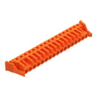WAGO ELETTRONICA - Connettore femmina THT.angolato.Passo pin 5,08 mm.arancione