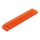 WAGO ELETTRONICA - Connettore femmina THT.angolato.Passo pin 5,08 mm.arancione