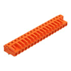 WAGO ELETTRONICA - Connettore femmina THT.angolato.Passo pin 5,08 mm.arancione