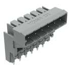 WAGO ELETTRONICA - Connettore maschio THT per montaggio su due piani.Pin a saldare 1,0 x 1,0 mm.angolato.grigio