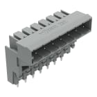 WAGO ELETTRONICA - Connettore maschio THT per montaggio su due piani.Pin a saldare 1,0 x 1,0 mm.angolato.grigio