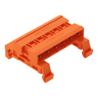 WAGO ELETTRONICA - Connettore maschio doppio pin.Montaggio su guida DIN 35.6 poli.arancione