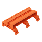 WAGO ELETTRONICA - Connettore maschio doppio pin.Montaggio su guida DIN 35.9 poli.arancione