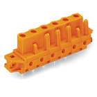 WAGO ELETTRONICA - Connettore femmina THT.dritto.Passo pin 7,62 mm.arancione