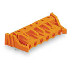 WAGO ELETTRONICA - Connettore femmina THT.angolato.Passo pin 7,62 mm.arancione