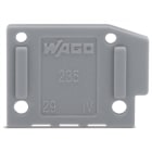 WAGO ELETTRONICA - Piastra terminale.tipo fissaggio a scatto.spessore 1 mm.grigio