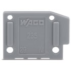 WAGO ELETTRONICA - Piastra terminale.tipo fissaggio a scatto.spessore 1 mm.grigio 235-100