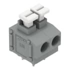 WAGO ELETTRONICA - Morsetto per circuito stampato.pulsante.1,5 mm².grigio