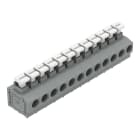 WAGO ELETTRONICA - Morsetto per circuito stampato.pulsante.1,5 mm².grigio