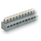 WAGO ELETTRONICA - Morsetto per circuito stampato per 2 conduttori.pulsante.0,75 mm².grigio
