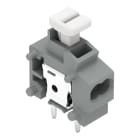 WAGO ELETTRONICA - Morsetto per circuito stampato per 2 conduttori sovrapponibile.pulsante.0,75 mm².grigio