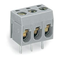 WAGO ELETTRONICA - Morsetto per circuito stampato.2,5 mm².Passo pin 5 mm.grigio