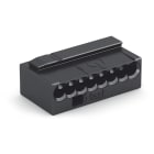 WAGO ELETTRONICA - Connettori per scatole di derivazione MICRO PUSH WIRE®.per conduttori rigidi.8 conduttori.grigio scuro