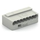 WAGO ELETTRONICA - Connettori per scatole di derivazione MICRO PUSH WIRE®.per conduttori rigidi.8 conduttori.grigio chiaro