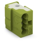 WAGO ELETTRONICA - Spina femmina per 4 conduttore.PUSH WIRE®.Ø 0,8 mm.verde chiaro