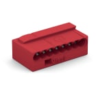 WAGO ELETTRONICA - Connettori per scatole di derivazione MICRO PUSH WIRE®.per conduttori rigidi.8 conduttori.rosso