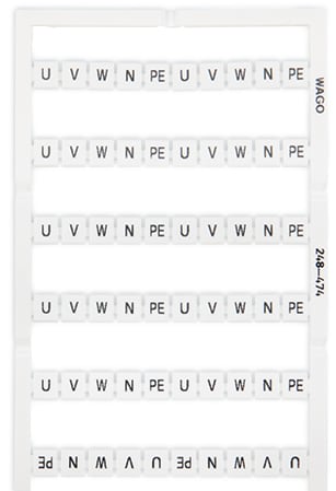 WAGO ELETTRONICA - Scheda di marcatura Mini-WSB.come scheda.MARCATO.bianco 248-474