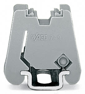 WAGO ELETTRONICA - Blocchetto terminale senza vite.larghezza 6 mm.per marcatori WMB.grigio